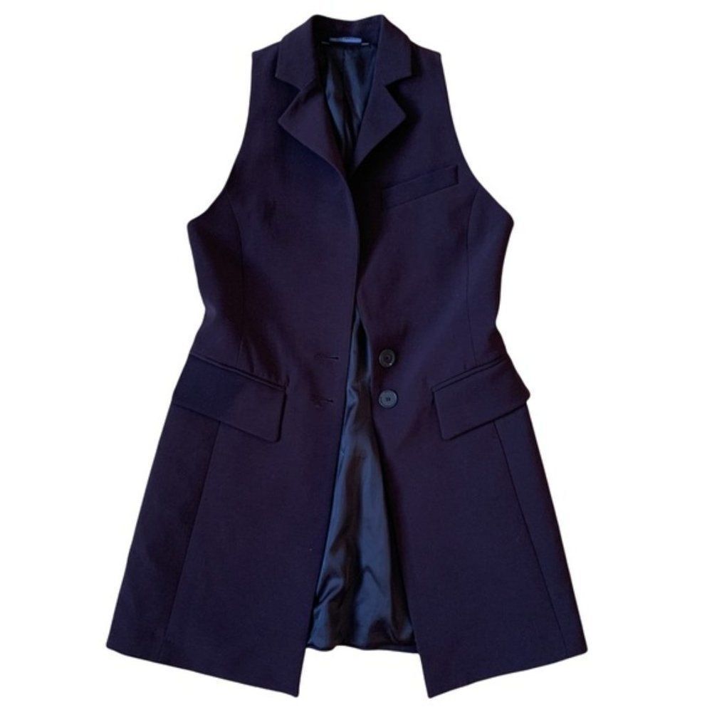 Brown Stefanel Sleeveless Blazer